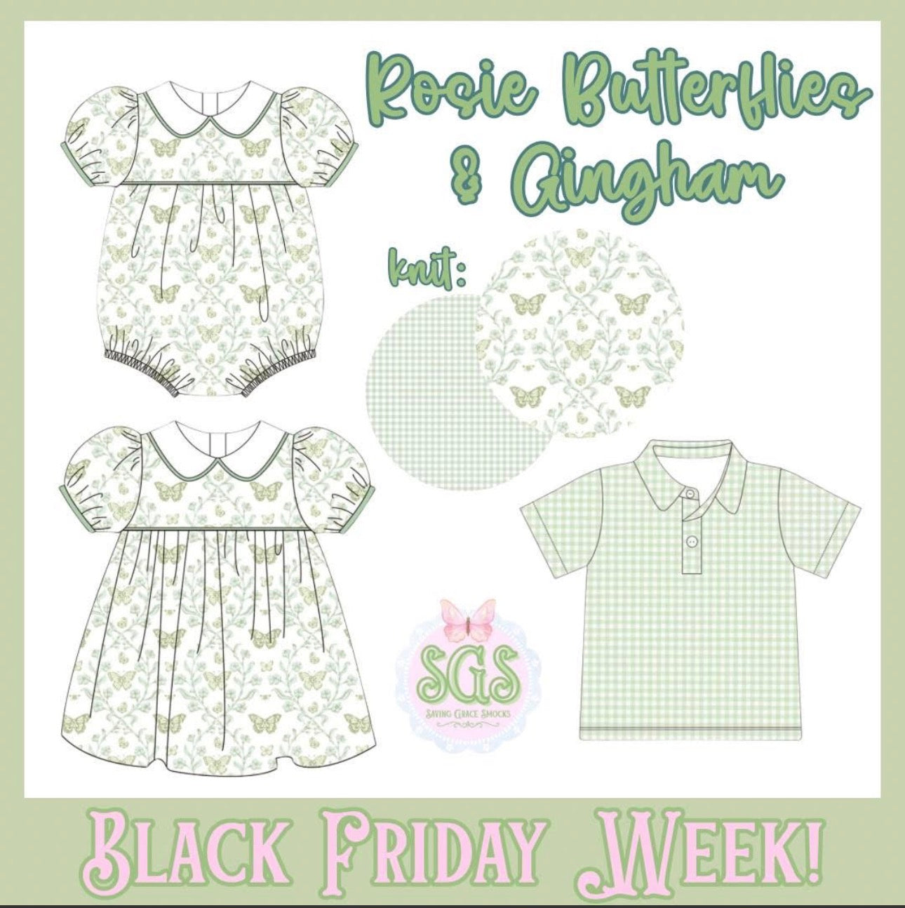 Rosie Butterflies Collection ETA APRIL