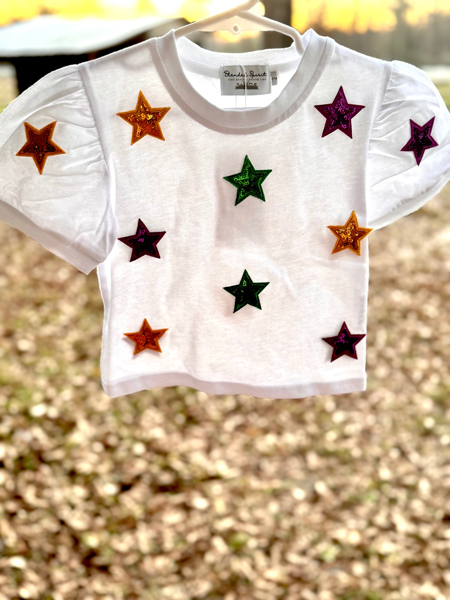 Sequin Star Mardi Gras Shirt