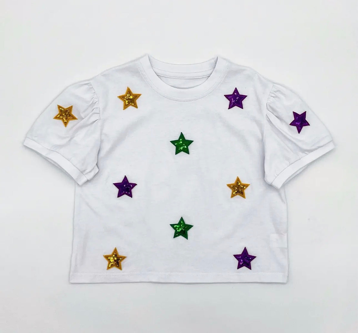 Sequin Star Mardi Gras Shirt